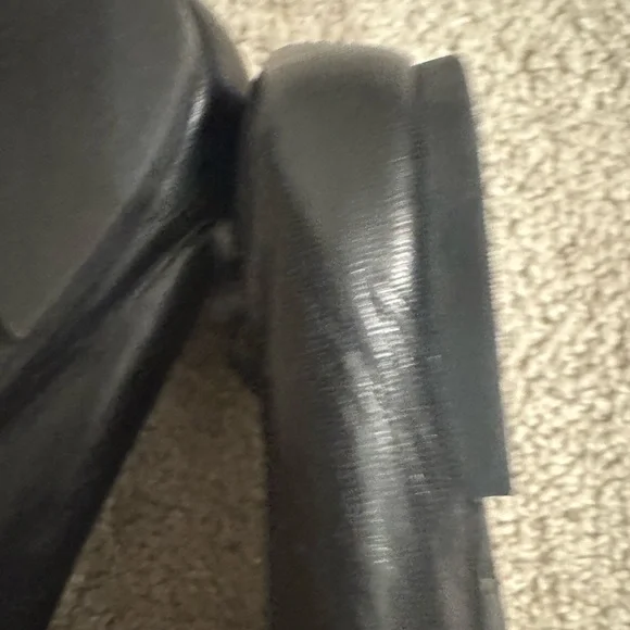 Tory Burch Black Flats with Silver Logo - Picture 9 of 9